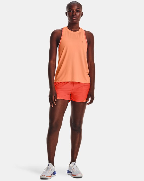 Shorts UA Play Up 3.0 Tri Color para Mujer, Orange, pdpMainDesktop image number 2